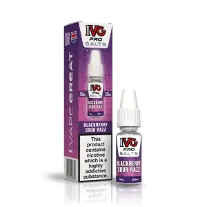Blackberry Sour Razz Nic Salt E-Liquid by IVG Pro Salts 10ml